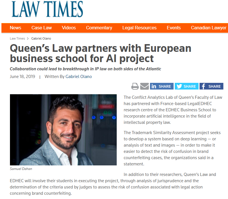 Law Times article